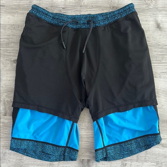 Lululemon Pace Breaker Blue Athletic Men's Shorts - Picture 4 of 7